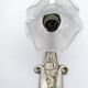 Art Deco wall light. Rose in glass paste.