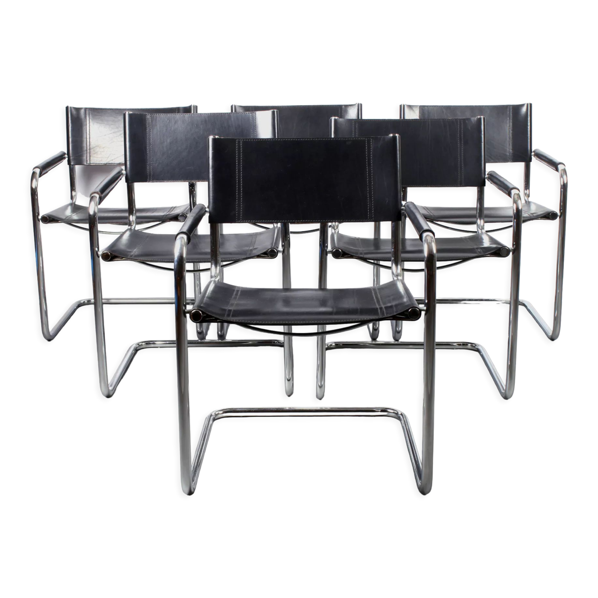 6 cantilever dining chairs bauhaus