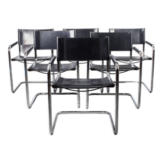 6 cantilever dining chairs bauhaus