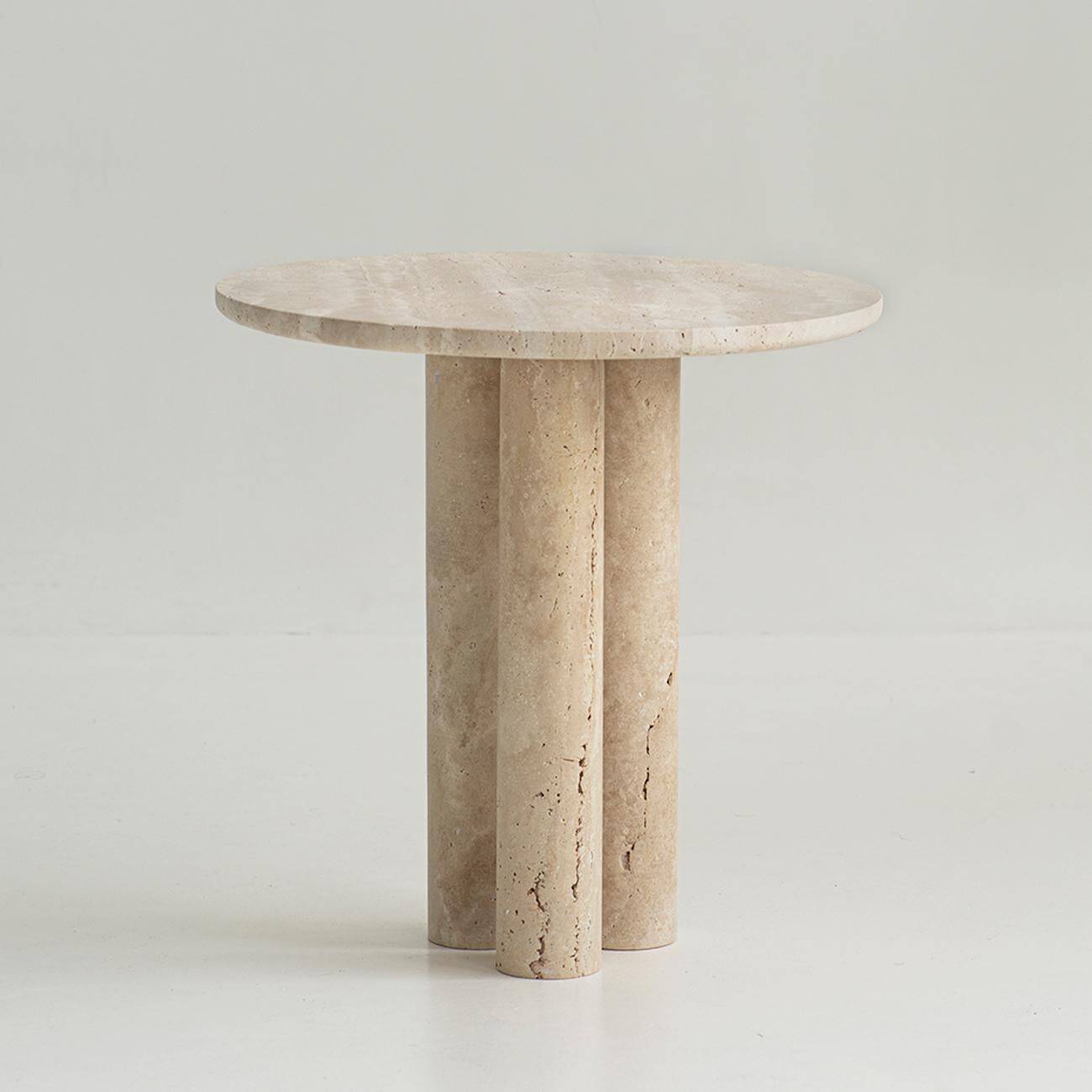 Table d'appoint Trio n° 2 en travertin