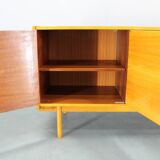 1960s Czechoslovakian maple veneer sideboard, high gloss finish