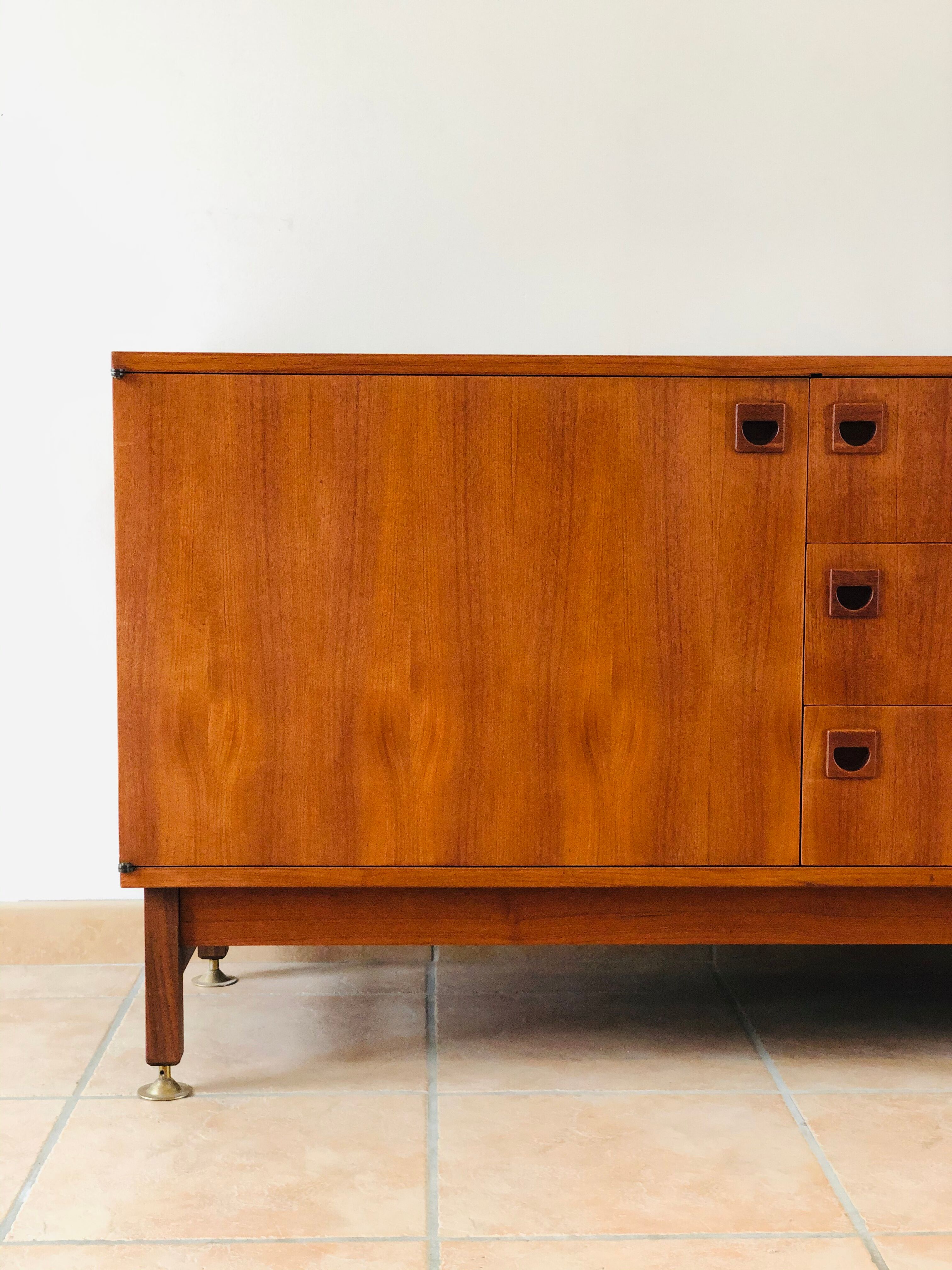 Teak enfilade by André Monpoix 1960