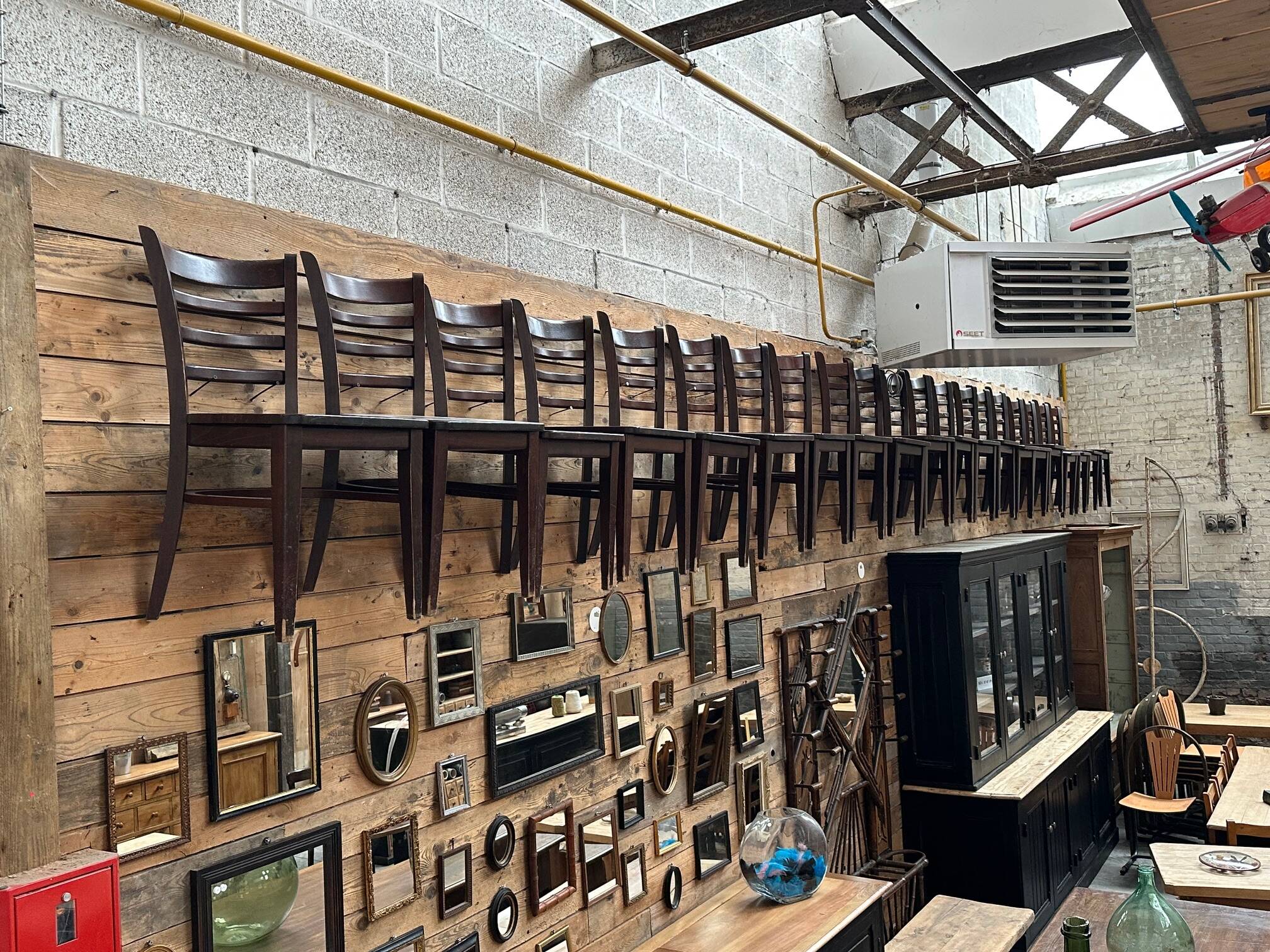 Set of 107 bistro chairs