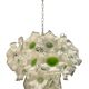 Italian murano glass disc chandelier, 1970s