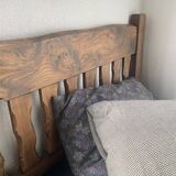 Brutalist Aranjou elm bed