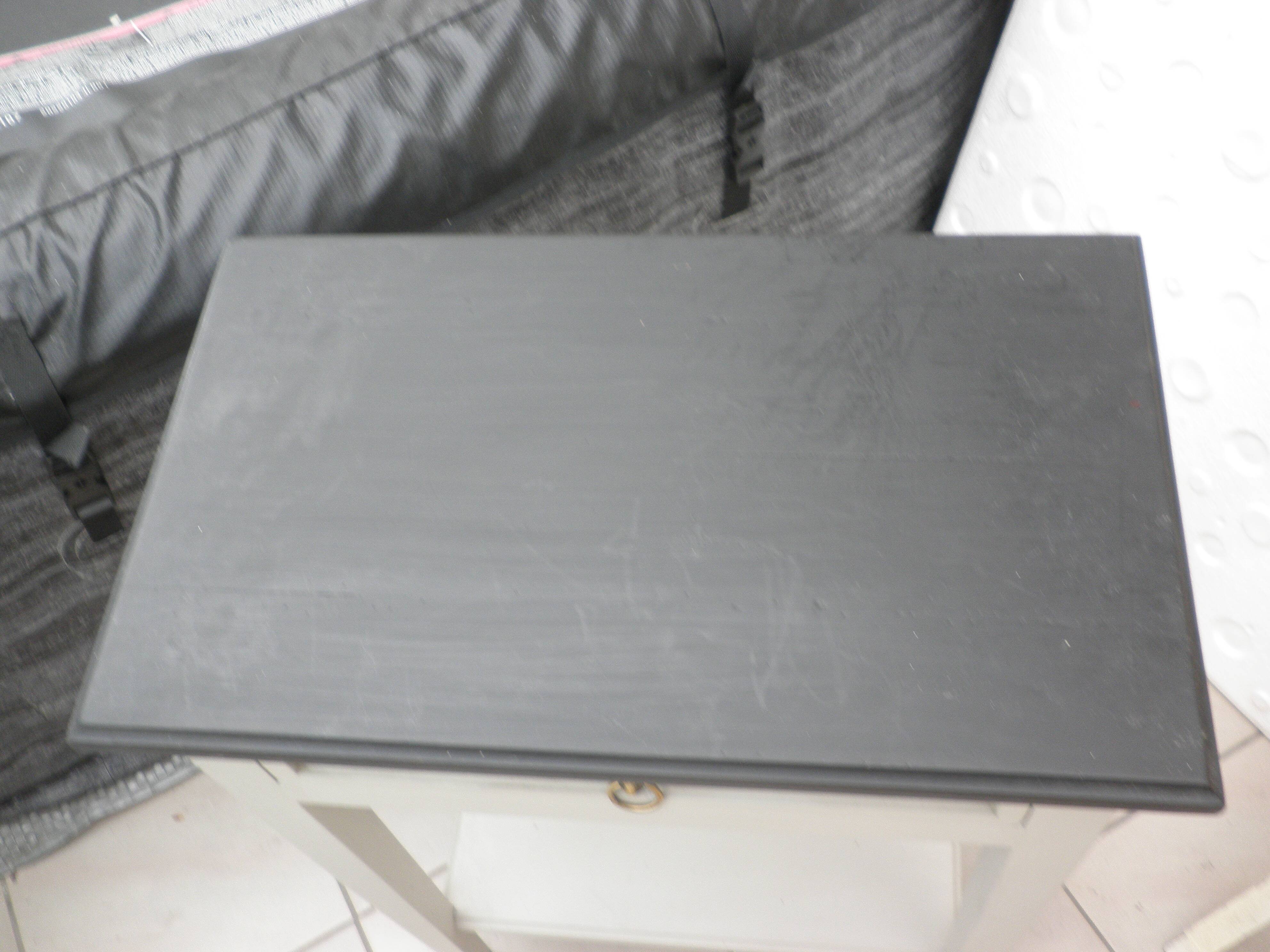 Painted wooden side table