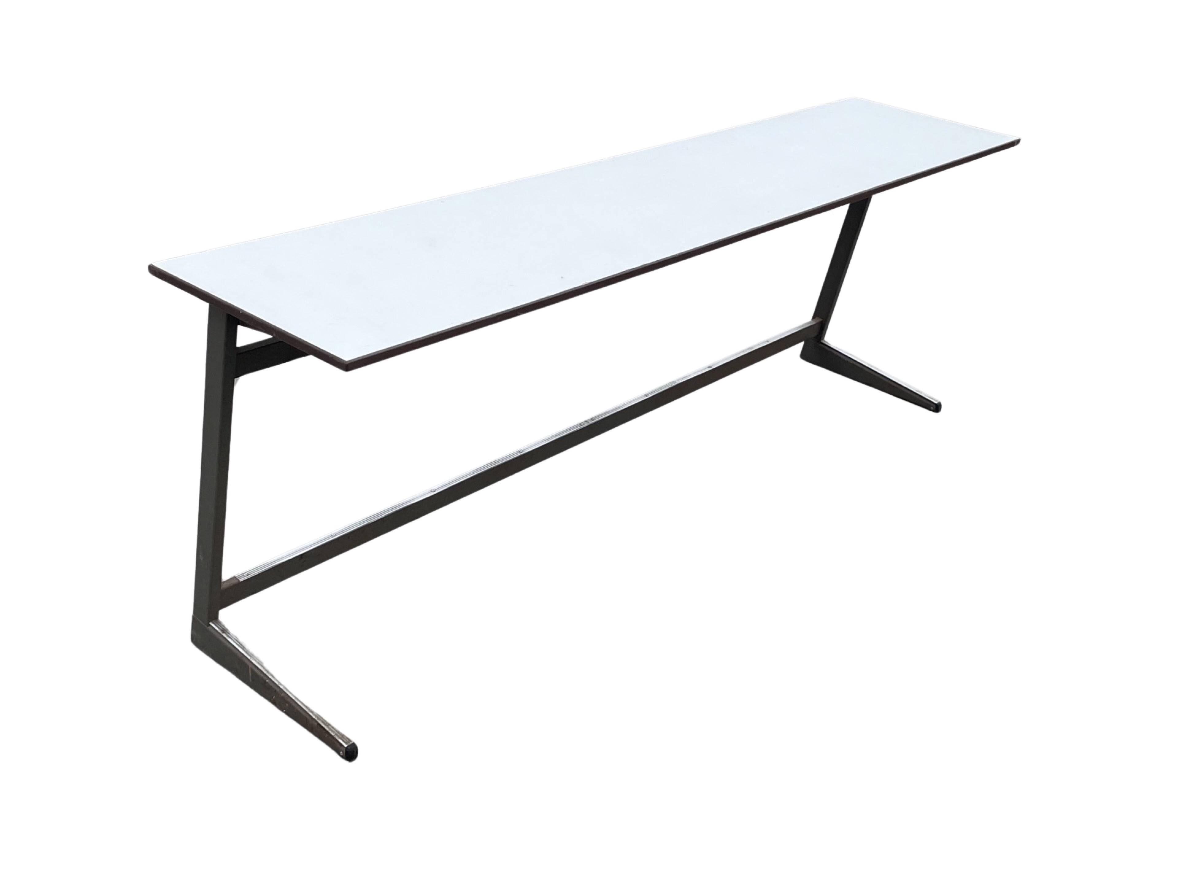 XXL industrial desk, minimalist design from the 50s