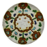 Flowered plate signed