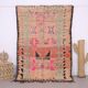 Pink vintage handmade moroccan rug 152 x 231 cm - Berber Wool Rug Antique