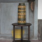 Ceramic vase West Germany, flower pot, interior decoration.