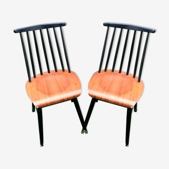 Chaises Fanett de Ilmari Tapiovaara années 60