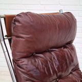 Années 70, design danois, chaise longue, cuir, état d’origine