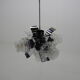 Chrome and glass chandelier, Czechoslovakia, 1960