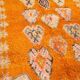 Tapis marocain vintage orange 153 x 228 cm - Authentique tapis berbère fait main