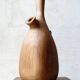 Vase / sculpture in solid carved oak