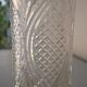 Glass vase, chiseled pattern