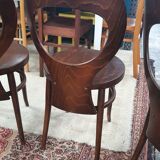 Set de 3 chaises bistrot modèle  mouette de baumann