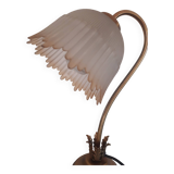 Art deco globe tulip glass lamp
