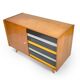 Original U-458 cabinet designed by Jiří Jiroutek in 1958 - Black & Yellow