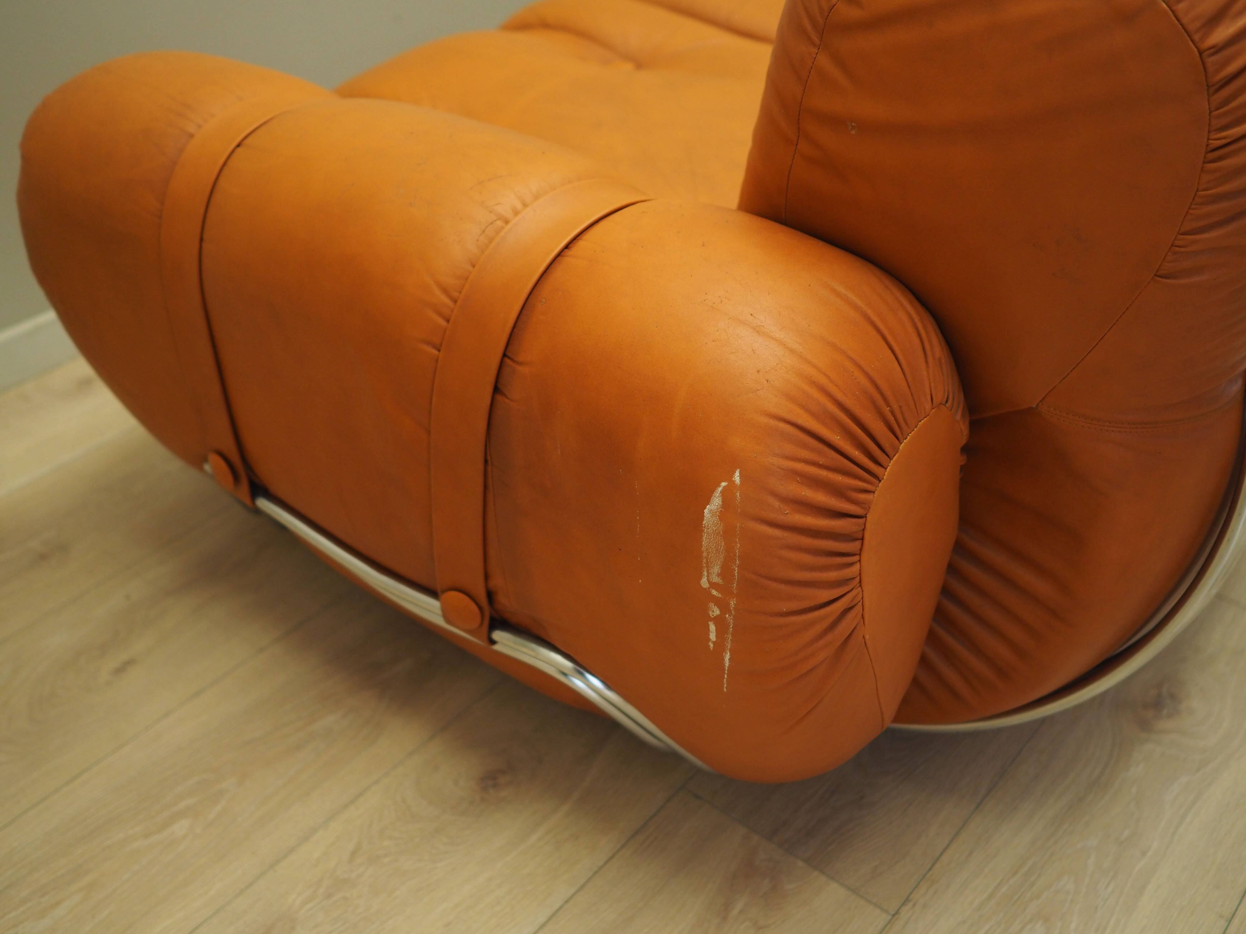 Orange sofa, Space Age design, 1960s, production: Italy