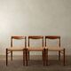 Vintage Danish Teak Dining Chairs by H.W. Klein for Bramin, 1960s, Set of 3