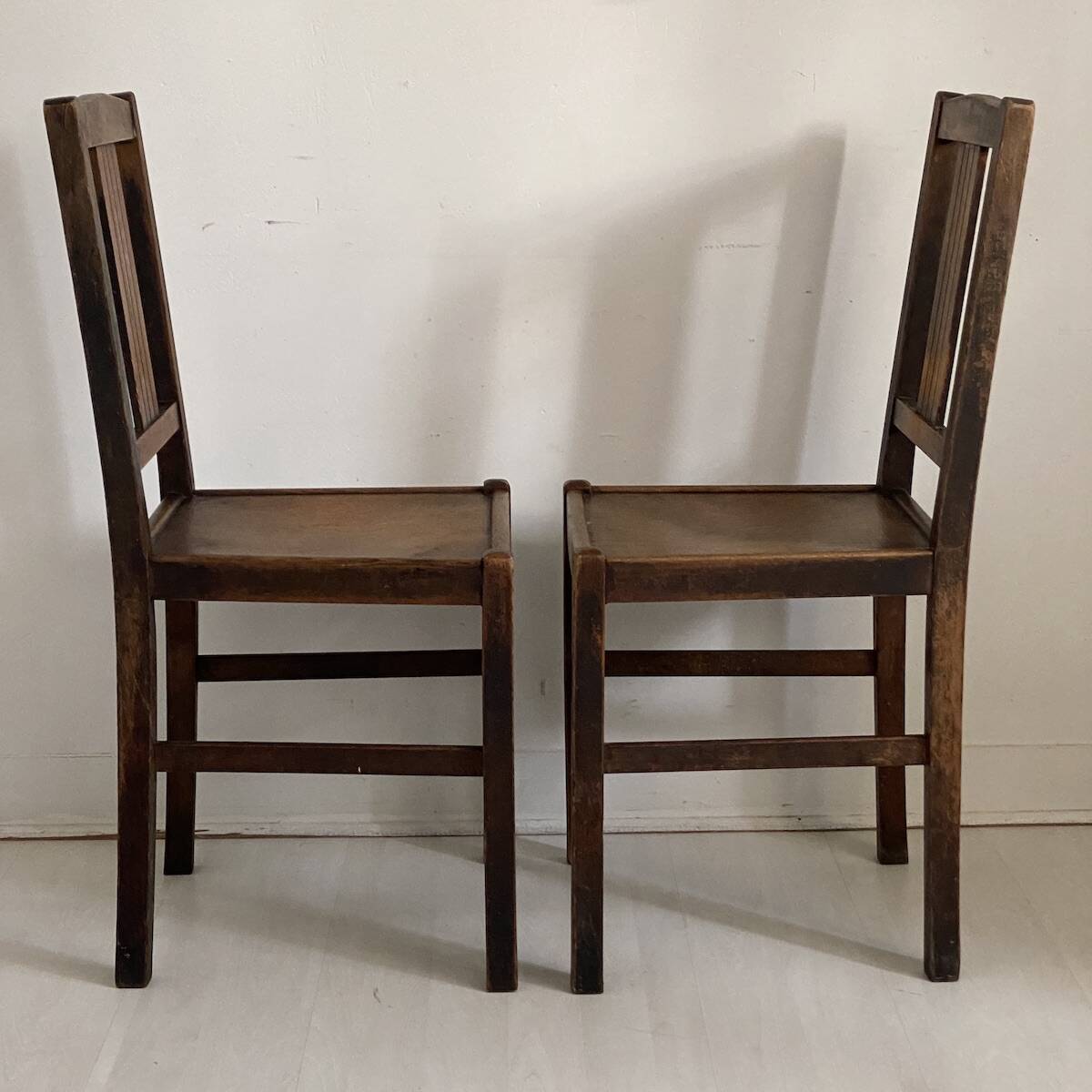 Pair of vintage bistro chairs from the 1950s