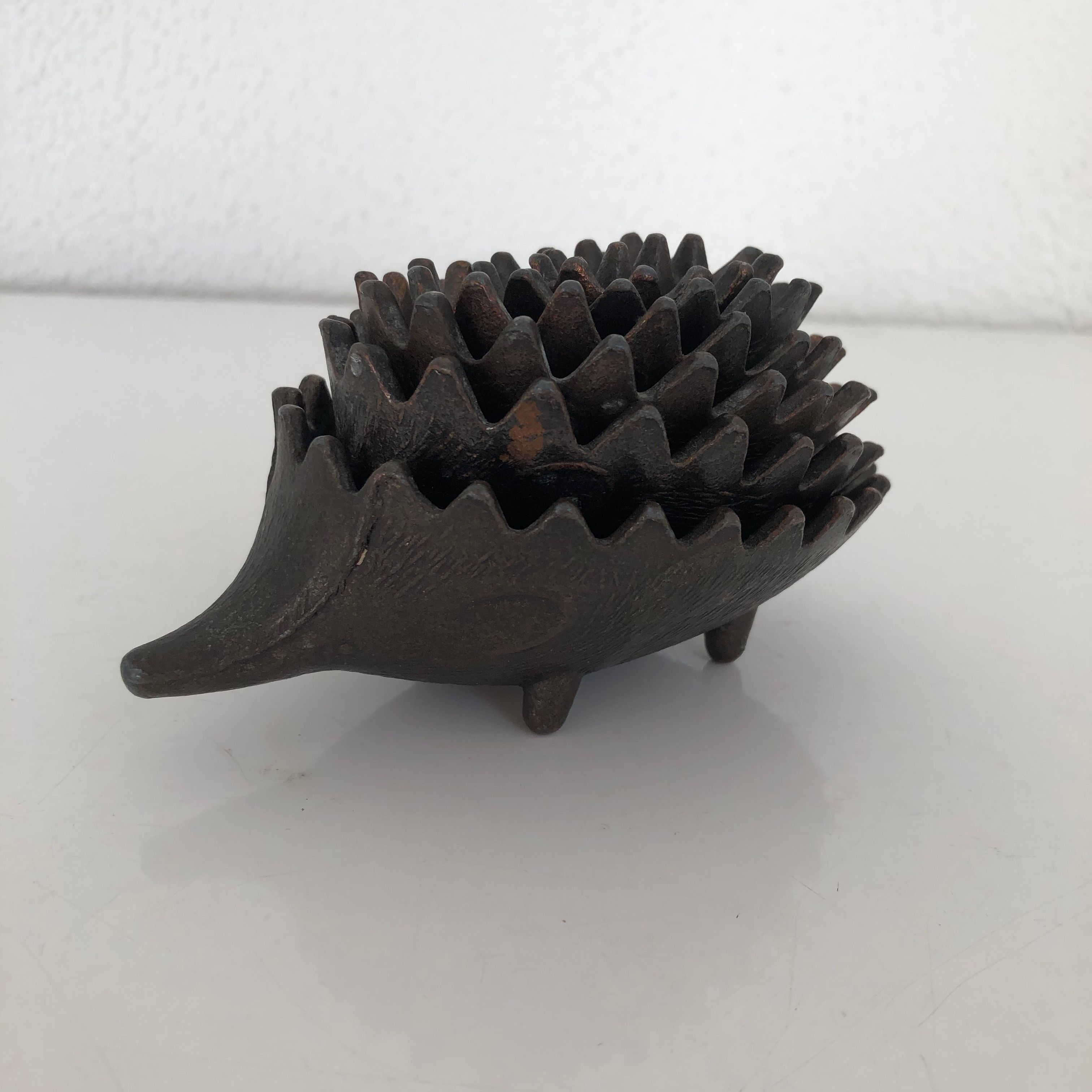 Hedgehog ashtrays by Walter Bosse for Hertha Baller vintage 1950