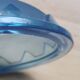 Pair hanging lamp Abat-jour blue glass