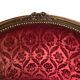 Pair of Transition period armchairs, trimmed with burgundy velvet