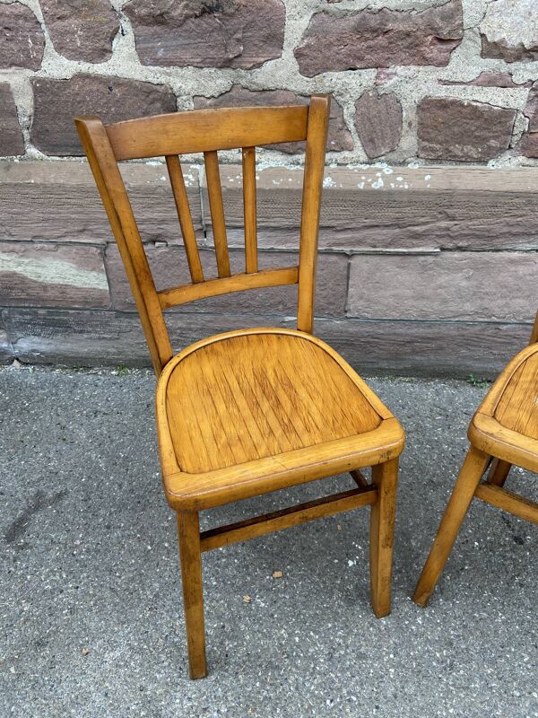 Set de 2 chaises bistrot Baumann french bistro chair vintage