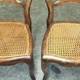 2 chairs cannée Louis Philippe