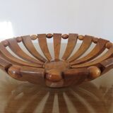 Teak fruit basket Scandinavian style 60s 70s