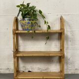 Rattan wall shelf