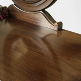 Art Deco style dressing table in mahogany gooseneck mirror