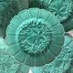 10 barbotine dessert plates and vine leaf dish
