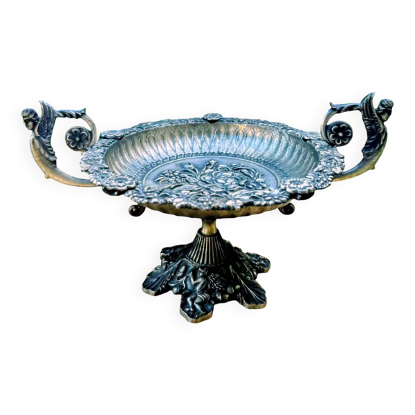 Centre de table argenté époque Art Nouveau