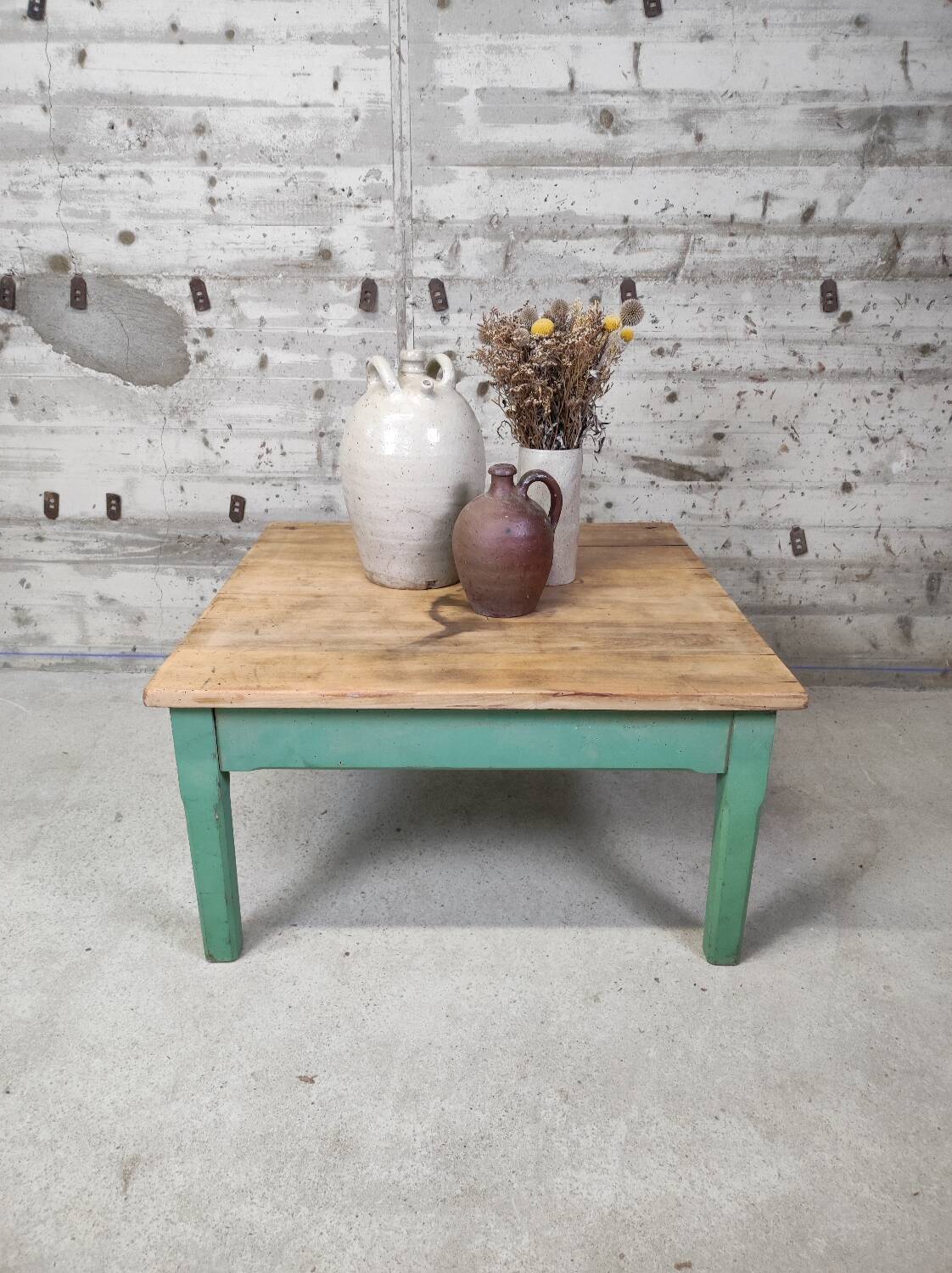 Table basse de ferme carré