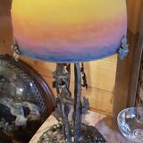 Muller Art Deco glass paste lamp