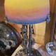 Lampe pâte de verre Muller art déco