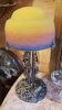 Lampe pâte de verre Muller art déco