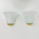 Set of 2 J.T. Kalmar swirl Murano glass wall lamp sconces, 1970s