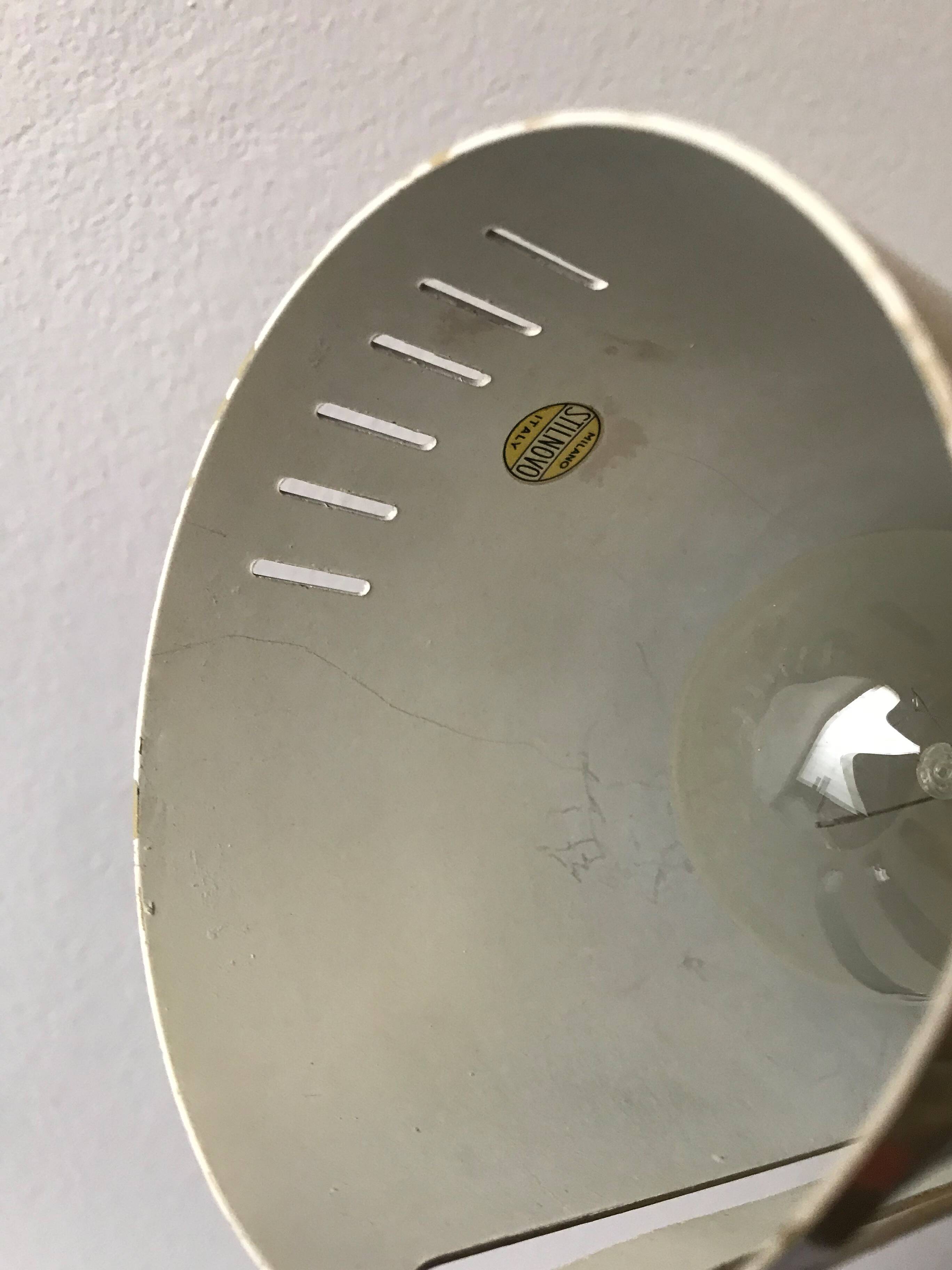 Stilnovo Italian metal clamp lamp 1950s