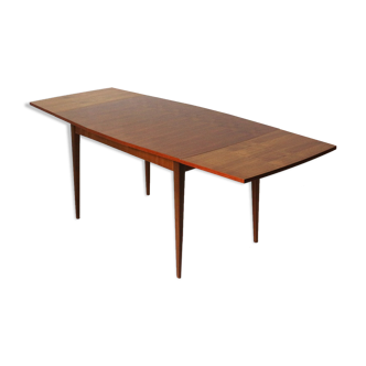 Table à manger en teck extensible des années 60