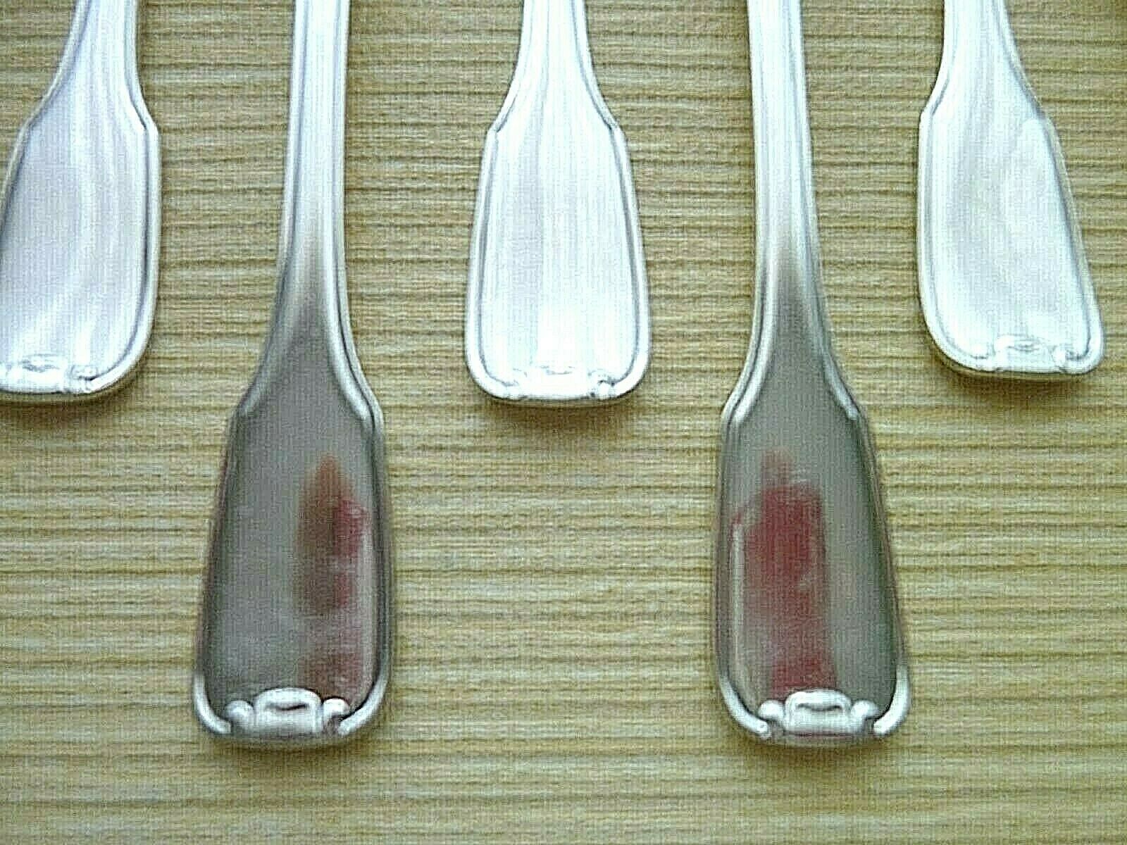 Set of 10 silver metal cake forks François Frionnet