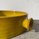 Fire-earth glazed ceramic salad bowl