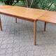 Extendable teak table by Henning Kjaernulf, Denmark 1960