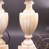 Set of 2 Vintage Neoclassica Alabster Table Lamp by Gregoretti & co.