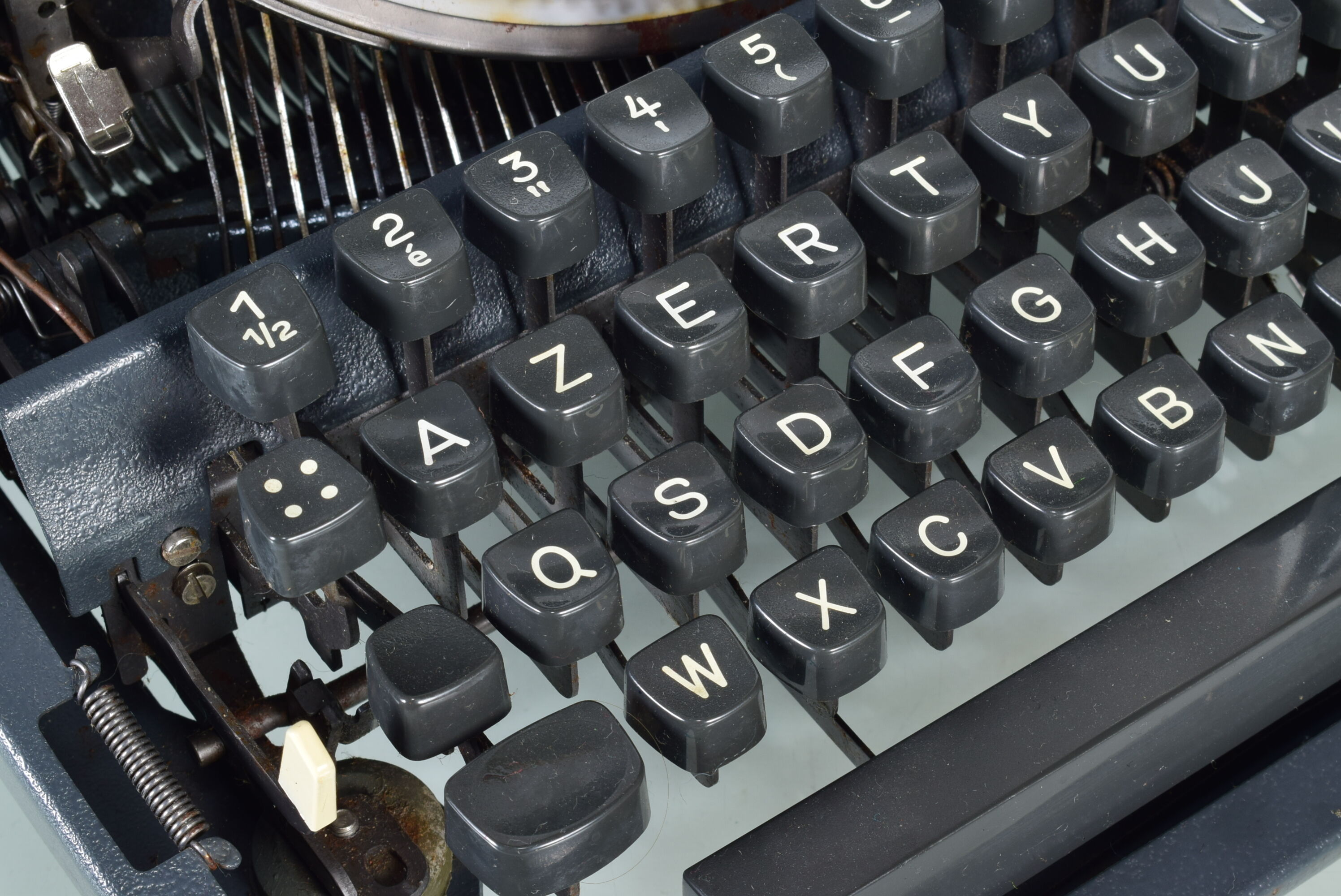 Olympia typewriter with suitcase