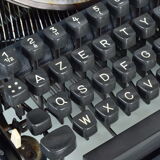 Olympia typewriter with suitcase