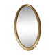 Miroir ovale en bois doré 80x42 cm